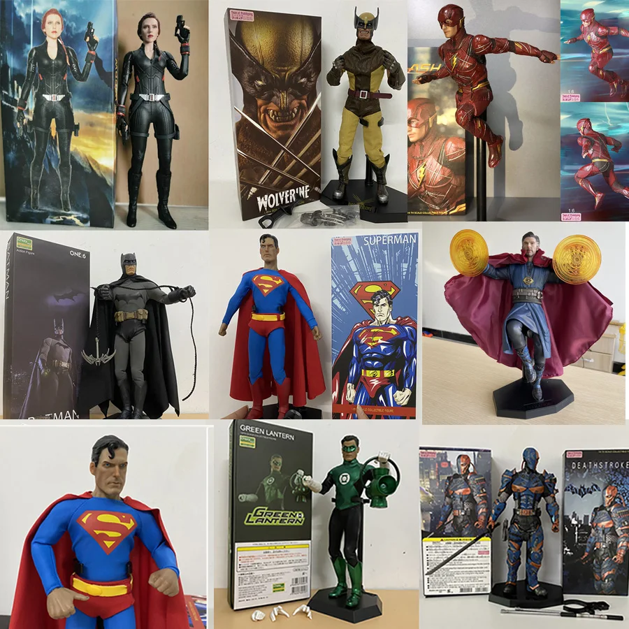 

Marvel Crazy Toys The Flash Deathstroke Thor Doctor Strange Figure Superhero Team of Prototyping Statue 1/6 Scale Model Toy Doll