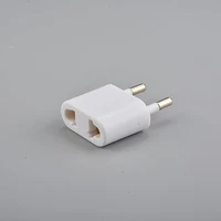 20pcs us usa to eu europe travel power plug adapter for usa converter white charger charging adapter converter adaptor