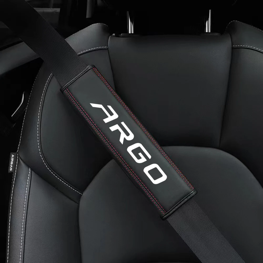 

1pcs High Quality Leather Car Seat Belt Safety Cover Shoulder Strap Pad for Fiat ARGO Shoulder Protector Auto Accessories