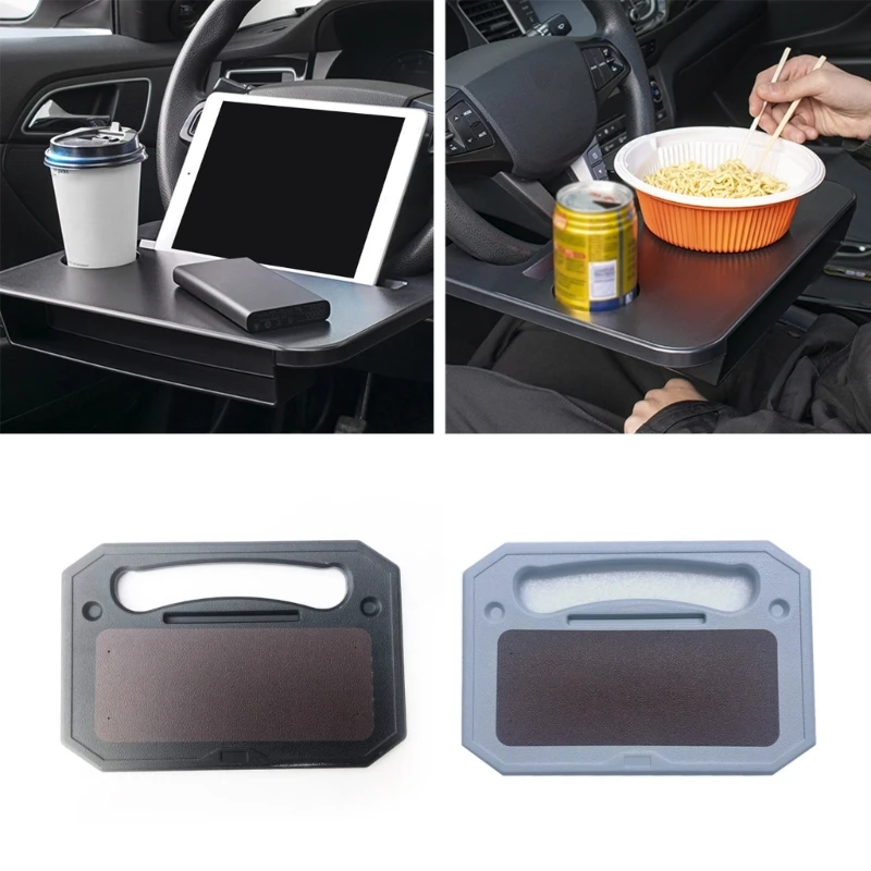 

Car Eating/Laptop Steering Wheel Desk (Black/Gray, 16.7“ x 11.2” ) J60F