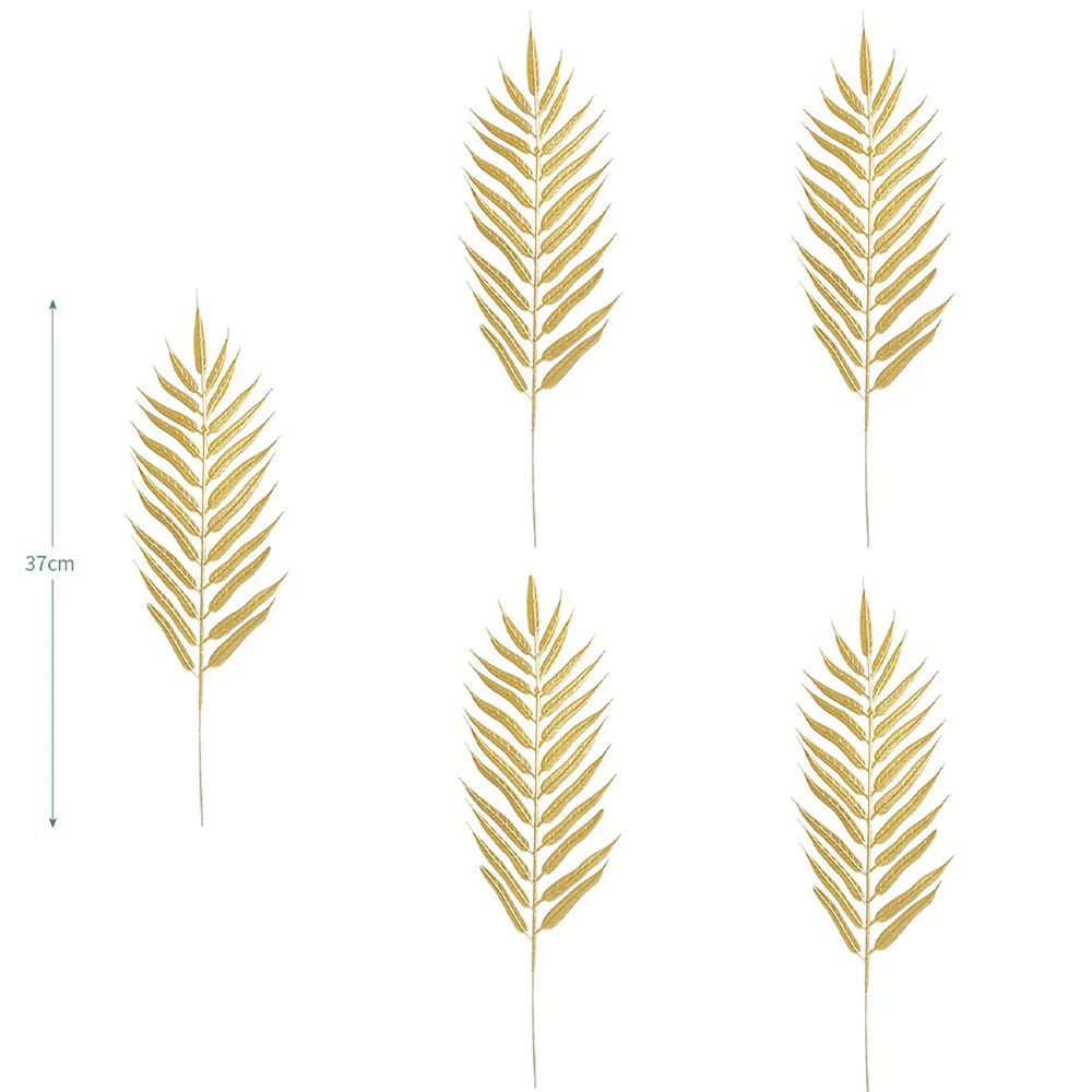 

Искусственные золотые пальмовые листья для декора
