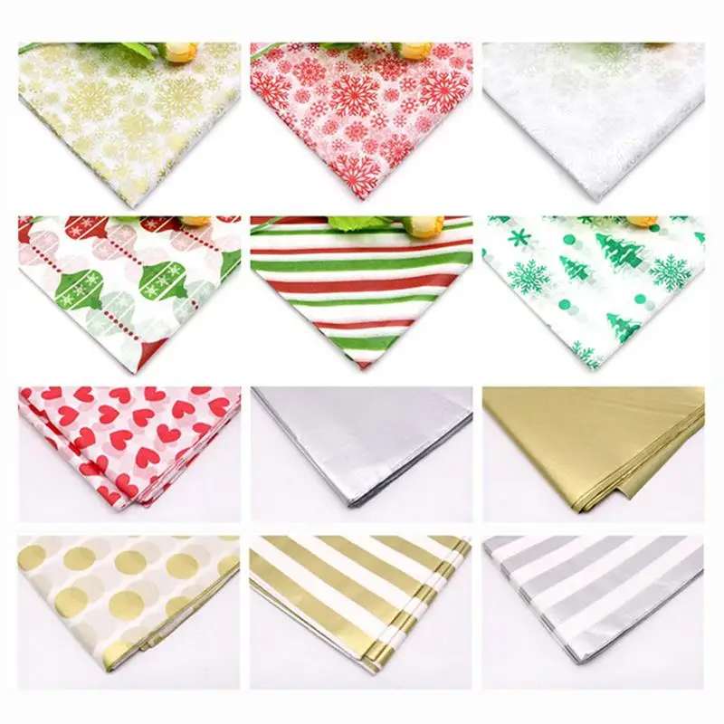 Рождественская Бумажная Салфетка 50*66 см снежинка рукоделие Цветочная подарочная