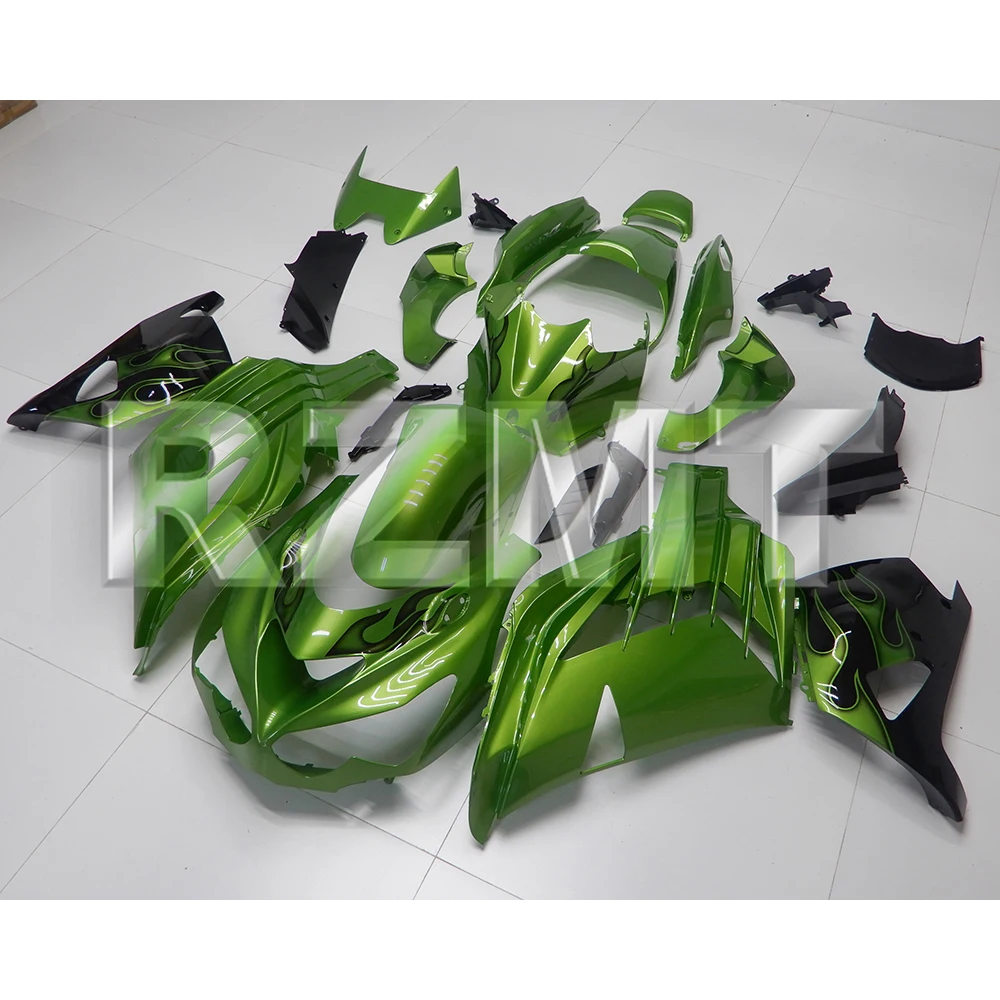 Фото Для мотоциклов Kawasaki Ninja ZX-14R ZZR1400 2012-2026: Комплект обтекателей из АБС-пластика, изготовленный методом литья под давлением, индивидуальный дизайн, K1412-1002b №2