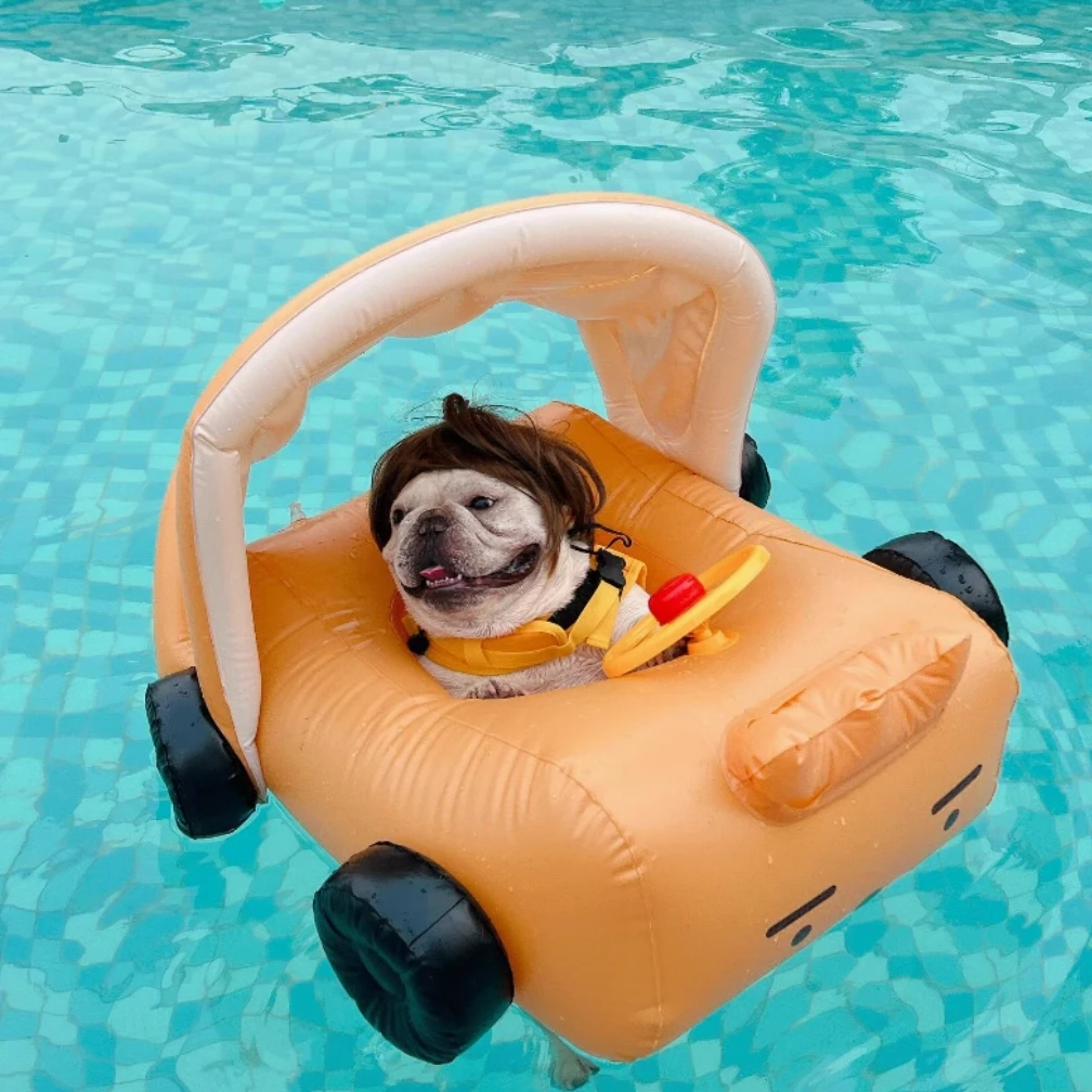 Плавательные питомцы аксессуары для бассейна надувные кольца питомцев колеса на