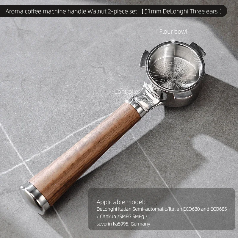 

Портафильтр Bincoo Aroma из нержавеющей стали и ореха 58 мм