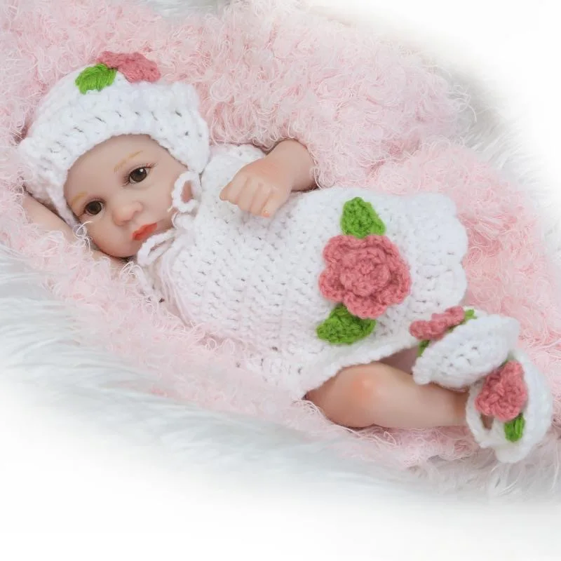 

NPK 26cm Simulation Baby Doll Couple Simulation Baby Soft Rubber Doll Wedding Press Wedding Doll