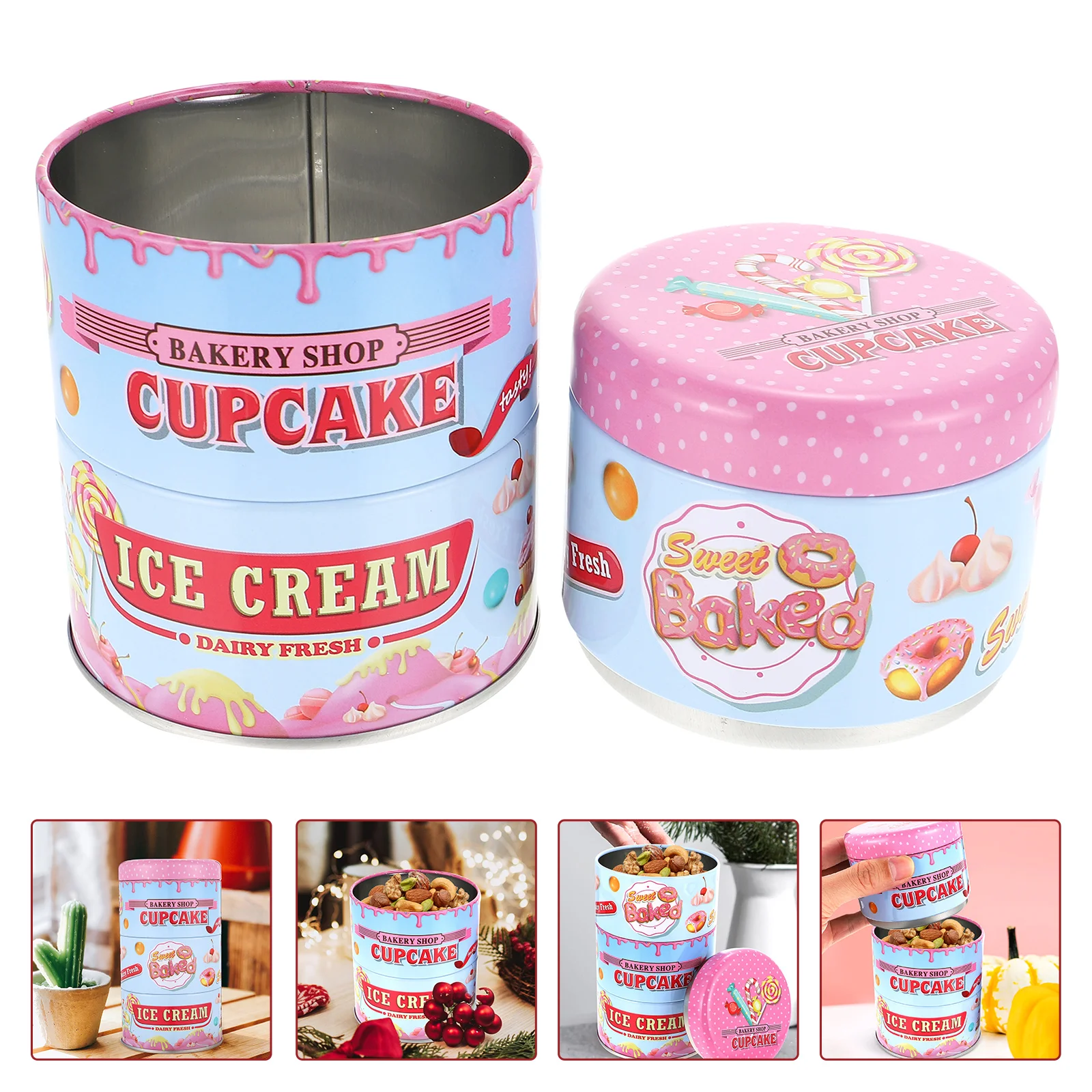 

Adorable Candy Box Candy Wrapping Box Adorable Cookie Storage Box Multi-layer Candy Box for Kitchen Present Wrapping