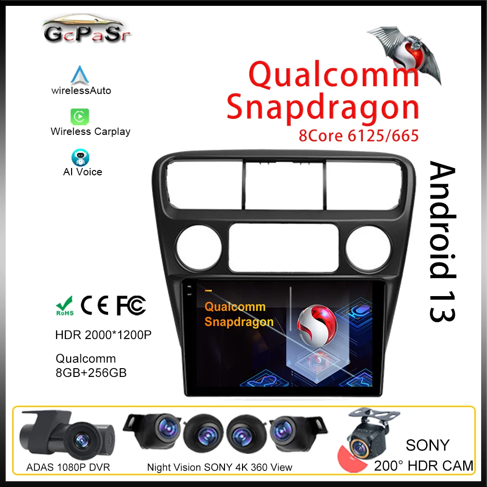 

Qualcomm Android For Honda Accord 6 1997 - 2002 Autoradio Touchscreen Radio Multimedia Car Video Player Navigation GPS Monitor