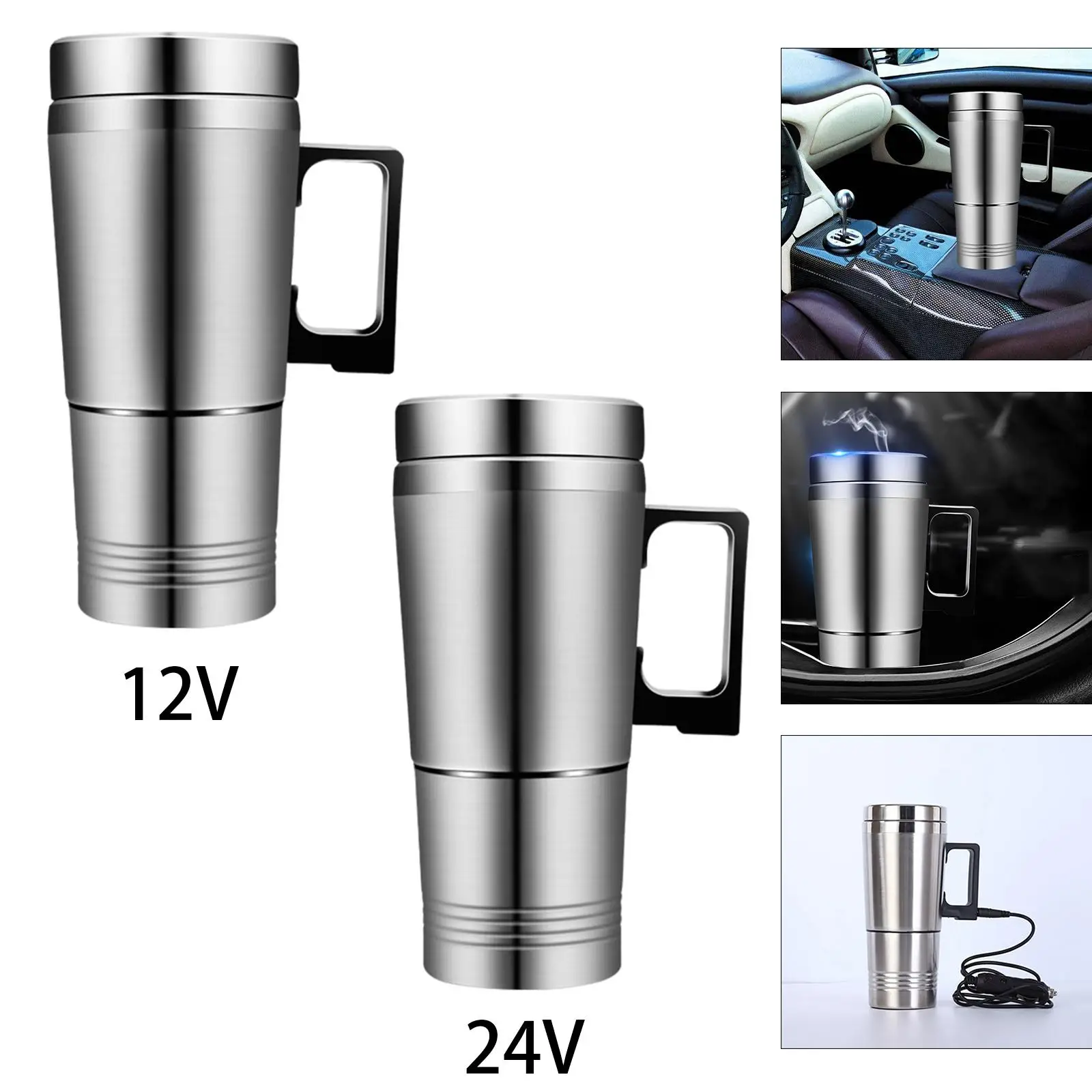 

300 мл автомобильный дорожный чайник, заглушка сигареты, портативный для автомобиля, кофе, молока, воды, транспортных средств, караван, автомо...