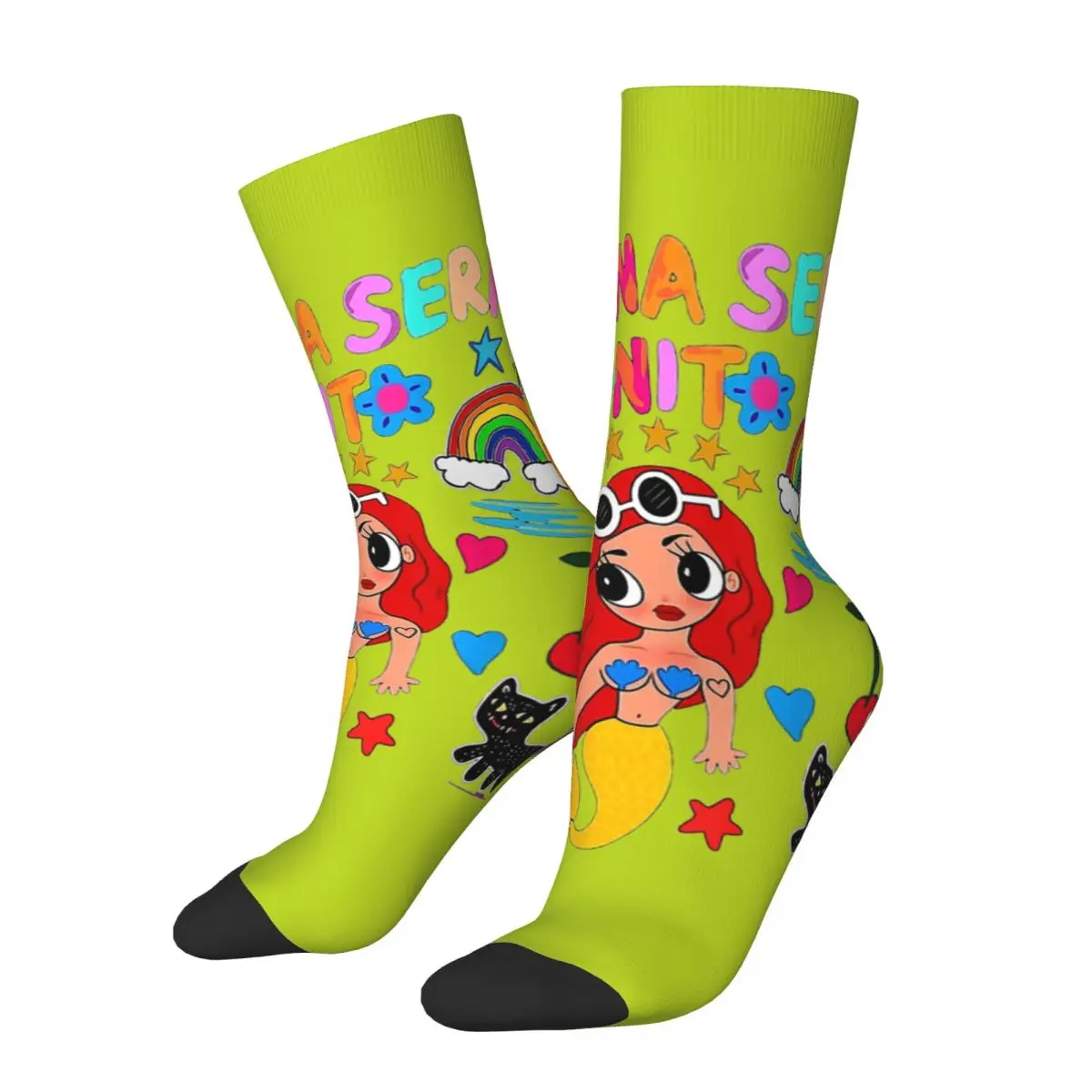 

Носки компрессионные мужские с принтом, винтажные Популярные Сумасшедшие, с альбомом певицы, унисекс, бесшовные, с принтом