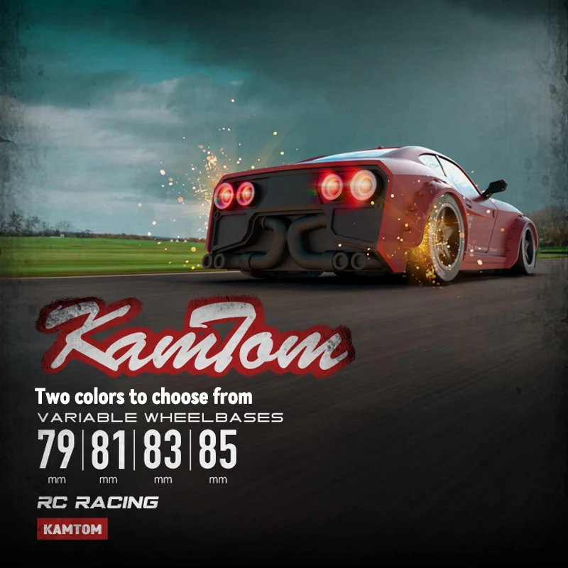 KAMTOM 2 4 ГГц 4WD 1/32 KM3299 ABS корпус автомобиля RC профессиональный высокоскоростной