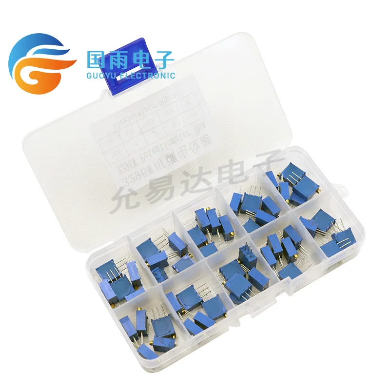 Точная Регулируемая фотография 3296 Вт набор из 5 10 значений сопротивления каждый