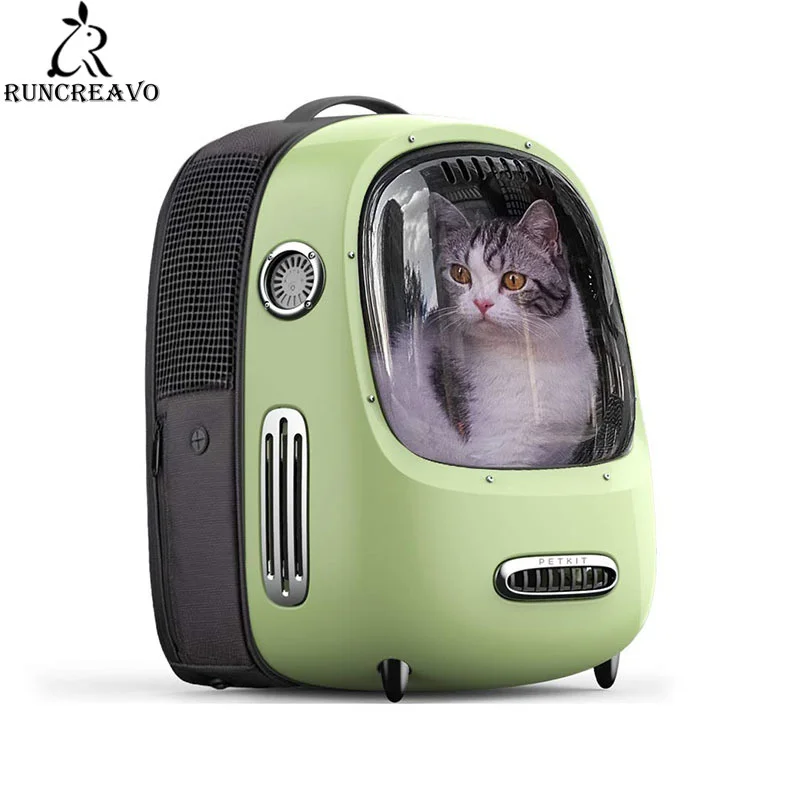 

Petkit Pet Cat Backpack Bag Vintage Travel Window Waterproof Breathable for Pet Travel Bag Small Dog Cat Space Capsule
