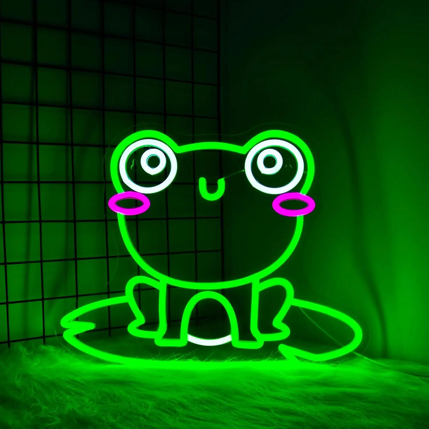 Неоновая подсветка в виде лягушки