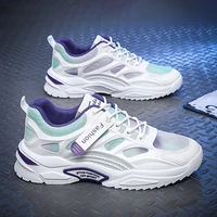 2022 spring and summer comfortable breathable soft soled running shoes fashion popular student mens sports casual shoes