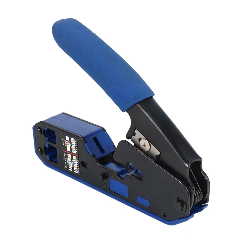 

5X RJ45 Tool Network Crimper Rj45 Crimping Tool Stripper Cutter For Rj45 Cat6 Cat5e Cat5 Rj11 Rj12 Connector