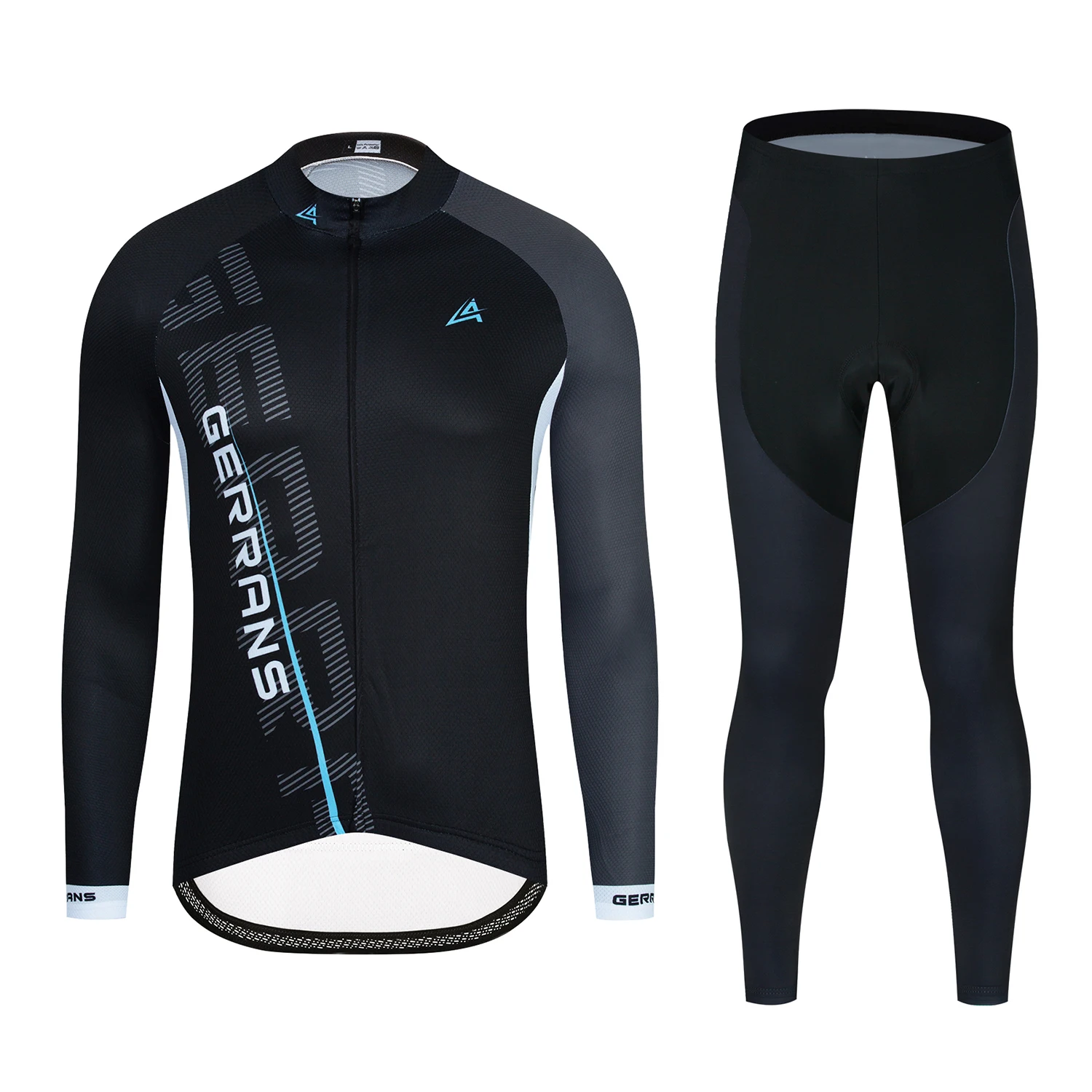 

2023 Gerrans Men's Cycling Jersey Long Sleeve Set MTB Bike Clothing Maillot Ropa Ciclismo Hombre Bicycle Wear 9D Gel Bib Pants
