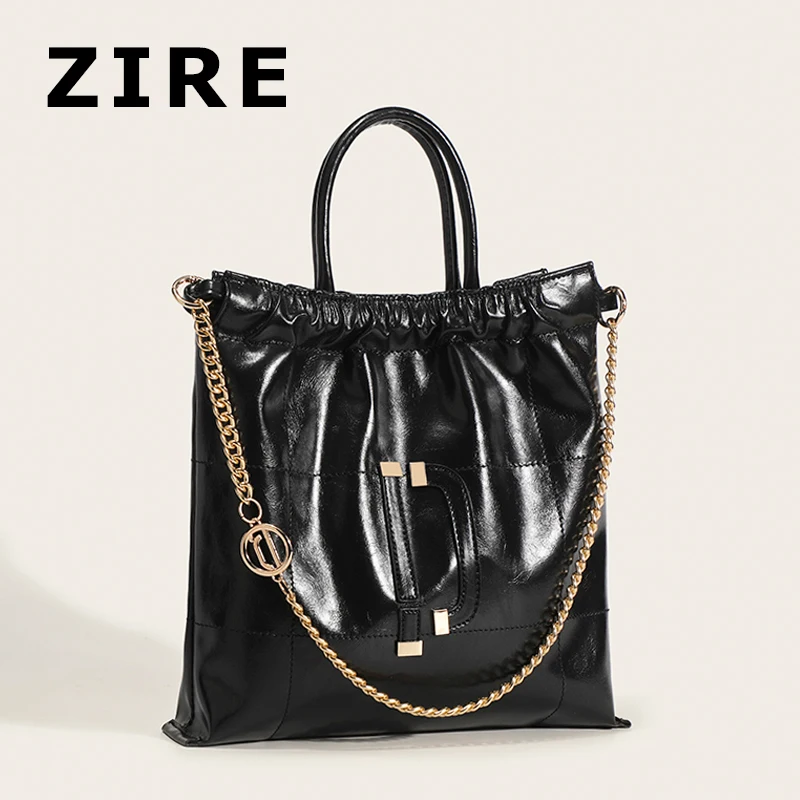 

2023 New Messenger Bag The Chain Metal Wind High Quality Luxury Handbag Designer Ruffles High Capacity Shoulder Bags Tote Bags