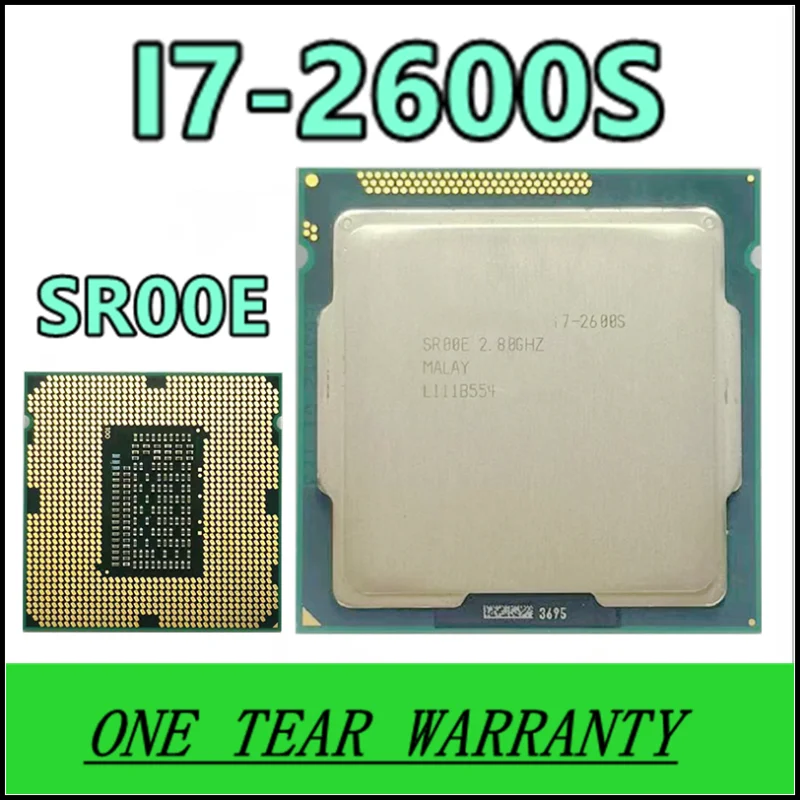 

i7-2600S i7 2600S i7 2600 S SR00E 2.8 GHz Quad-Core Eight-Core 65W CPU Processor LGA 1155
