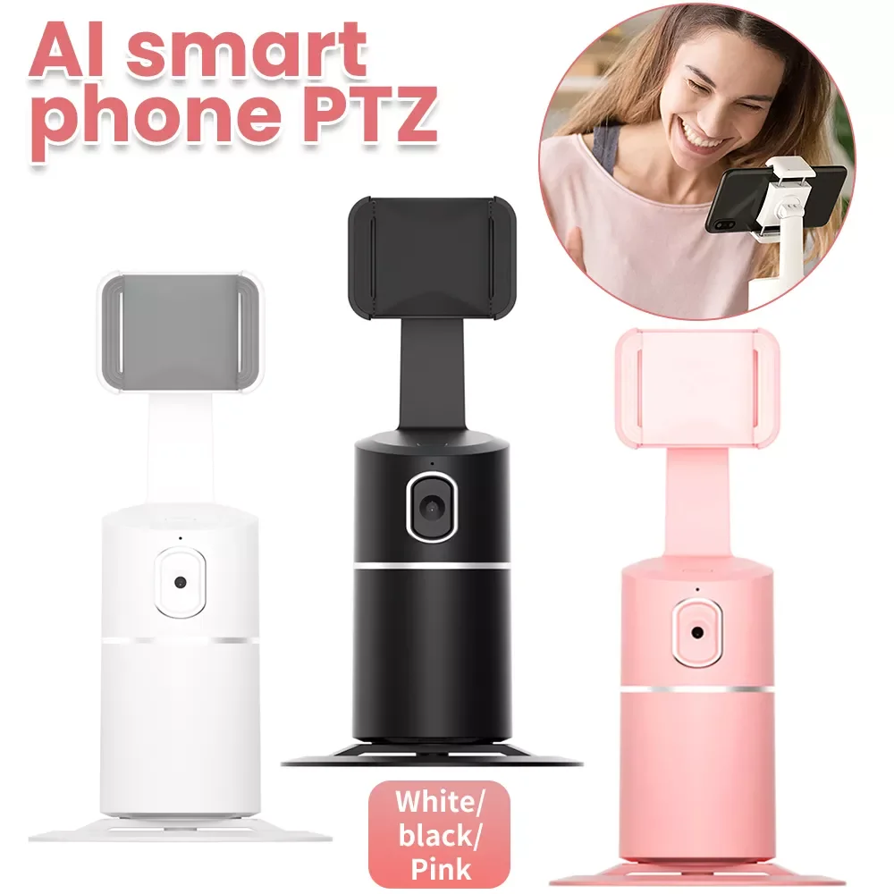 

AI Smart Shooting Stabilizer Selfie Stick 360 Rotation Object Phone Stand All-in-One Face Tracking Phone Holder Record Gimbal