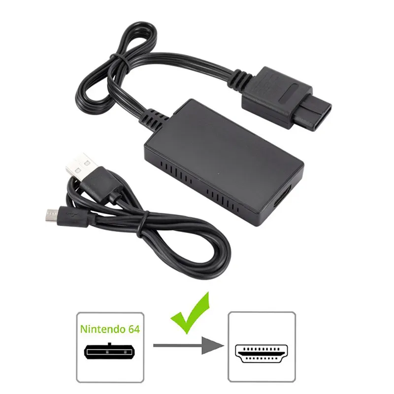 

N64 To HDMI-compatible Converter Game Adapter For Nintend N64 / SNES Plug And Play 1080P Adapter Nintendo 64 To HD Converter