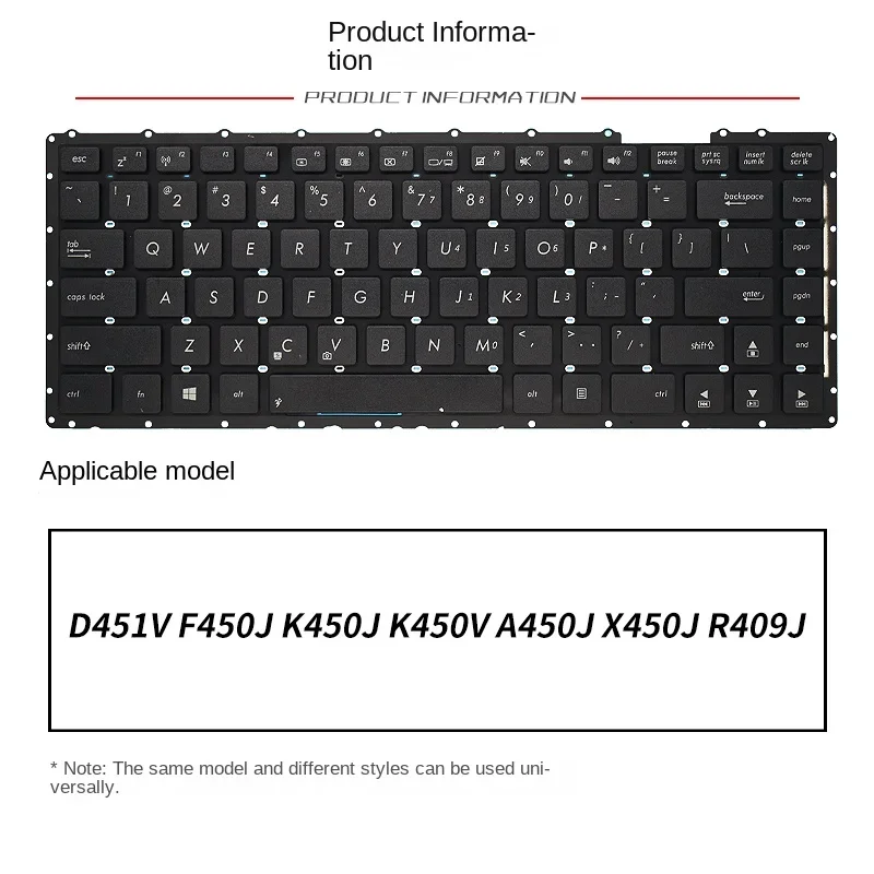 Замените приложение для клавиатуры ноутбука ASUS D451V F450J K450J A450J X450J R409J K450V