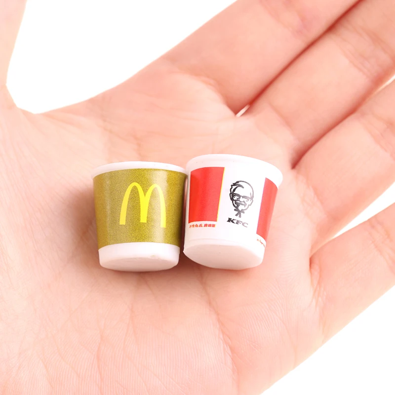 5 шт./компл. 1/12 Миниатюрный Кукольный домик быстрое питание мини-ведро KFC для семьи