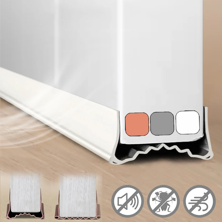 

Wave Bottom Door Draft Stopper Weather Strip Anti-Cold Noise Blocker Soundproof Door Sweeps for Interior Doors Gap Filler