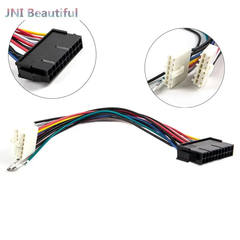 

20Pin ATX to 2-Port 6Pin AT PSU Converter Power Cable Cord 20cm for 286 386 486 586 Old Computer