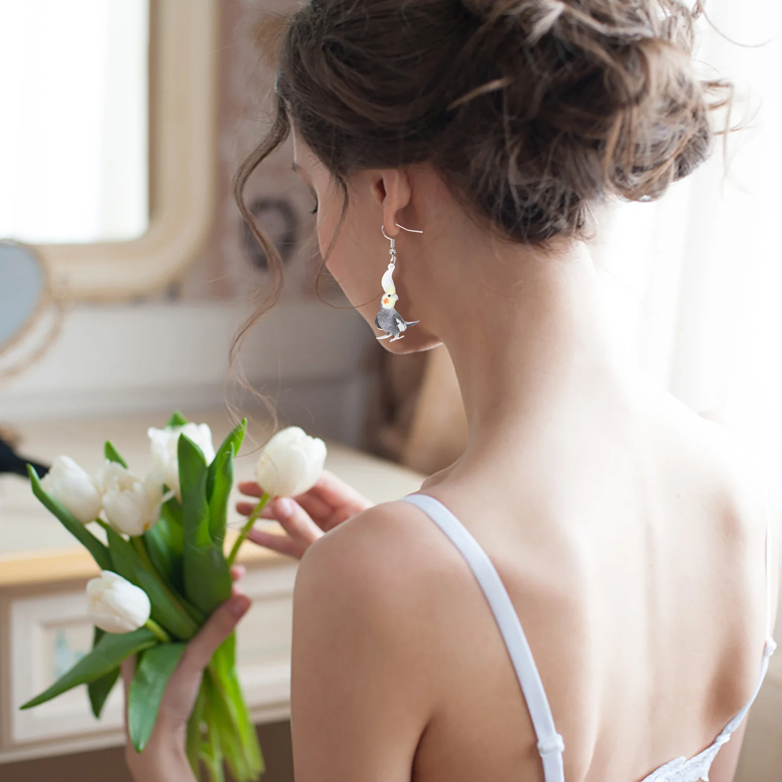 2 пары кулонов с птицами ювелирные серьги женские висячие девушки декор