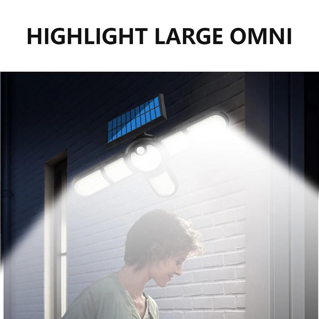 

Solar Sensor Lights Adjustable Waterproof Garden Lamp Sensing Lamps