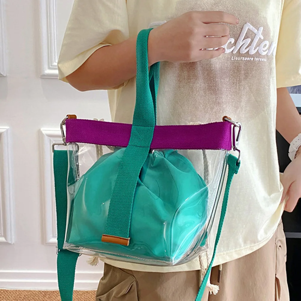 

2 шт./комплект, прозрачные сумки-мессенджеры из ПВХ