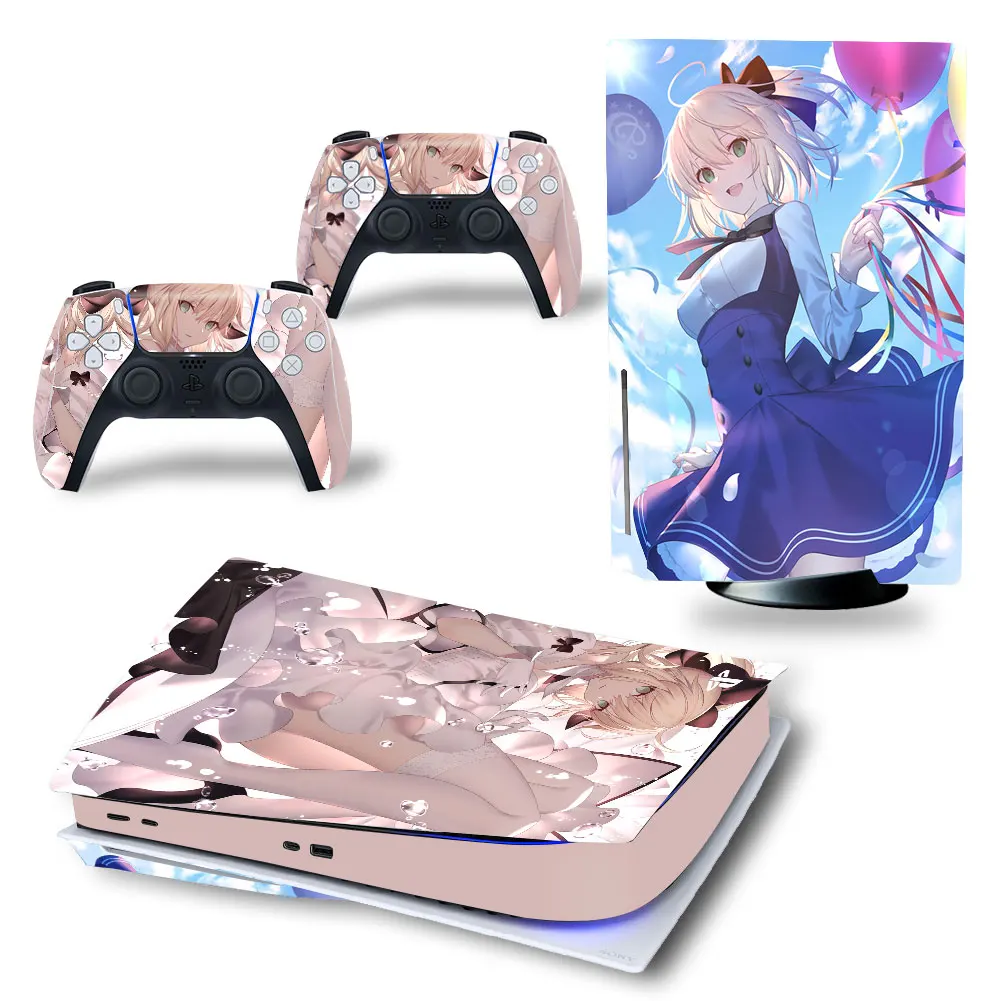 

Anime Style PS5 Standard Disc Edition Skin Sticker Decal Cover for PlayStation 5 Console & Controller PS5 Skin Sticker Vinyl