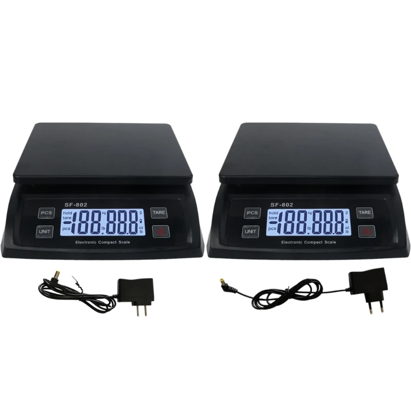 

Digital Shipping Scale 66lb / 0.1oz Postal Weight Scale with Hold & Tare Function Mail Postage Scale with AC Adapter