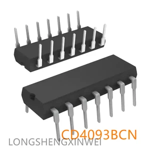 1PCS CD4093BCN CD4093 Direct Insert DIP-14 Schmidt Trigger Chip