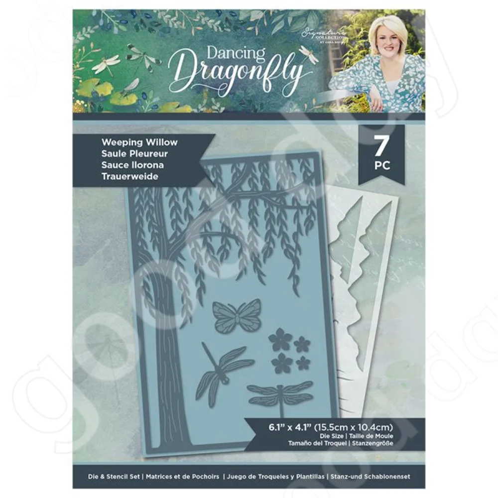 

Arrival New 2022 Weeping Willow Metal Cutting Dies Scrapbook Diary Decoration Embossing Template Diy Greeting Card Handmade