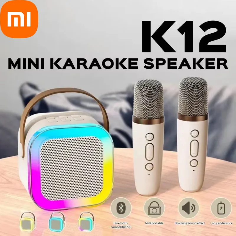 Xiaomi K12 Ручной микрофон Динамик Bluetooth Караоке-машина Портативная акустическая
