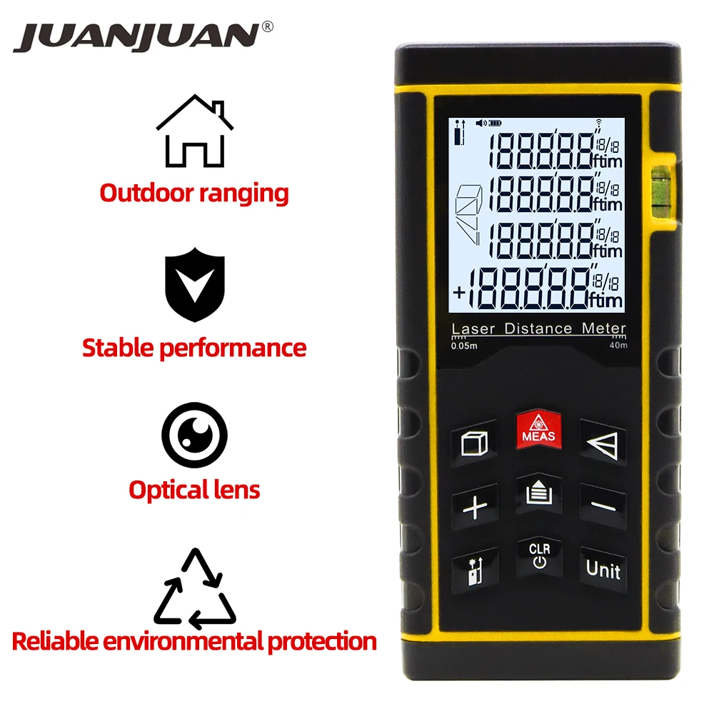 

Цифровой лазерный дальномер, 70/100/120 м, 30/40/60 м