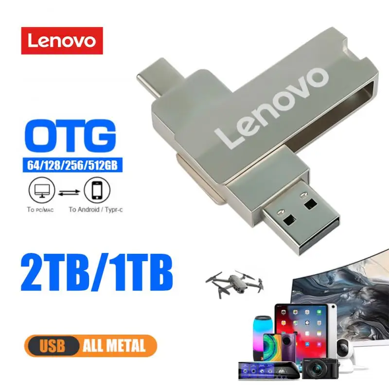 

Флеш-накопитель Lenovo USB 3,0, 128 ГБ, 256 ГБ, USB Type-C