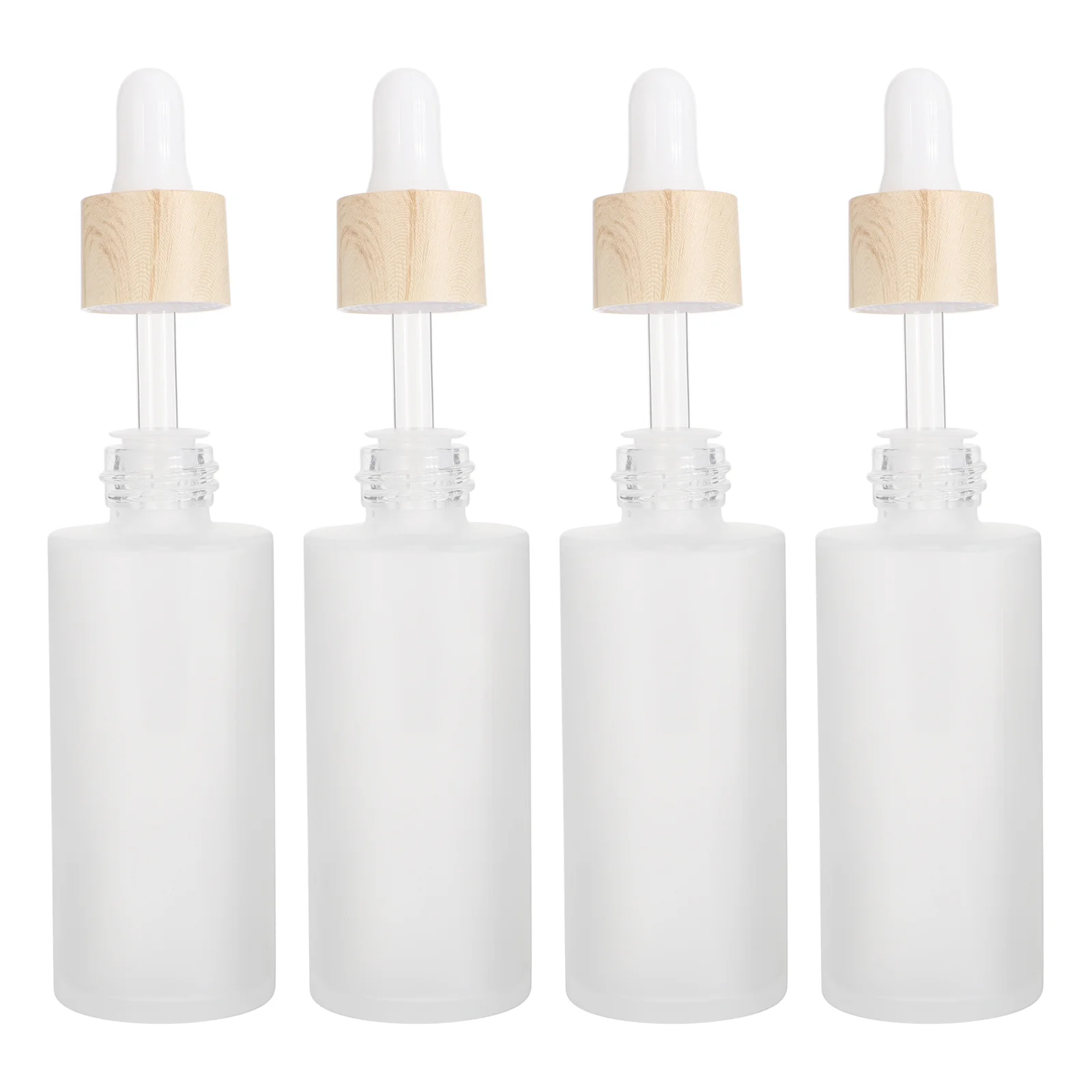 

4pcs Empty Premium Practical Dropper Bottles Refillable Storage Bottles for
