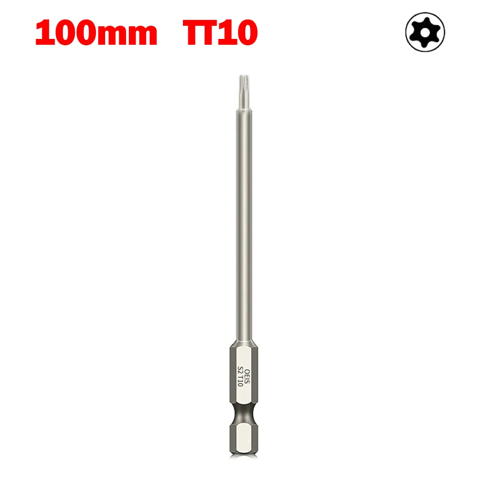 Отвертка Torx для точного отвинта T6-T40 инструмент полая отвертка 100 мм легированная