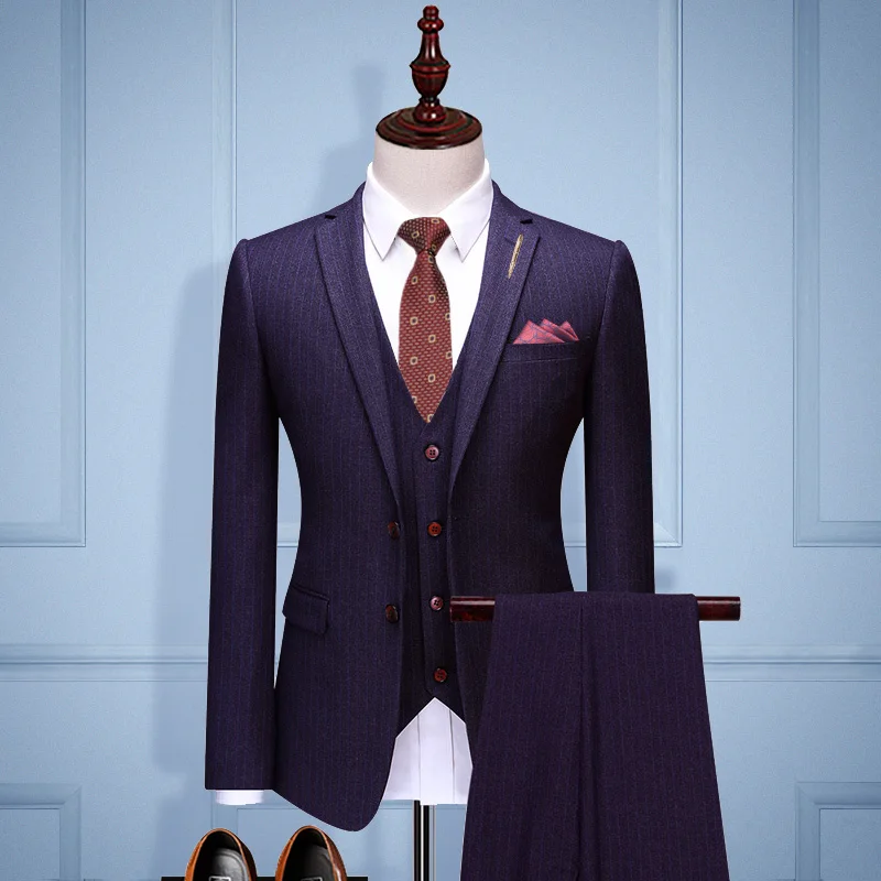

Custom Made Groom Wedding Dress Blazer Pants Business High-end Classic Dress Trousers SA05-41599