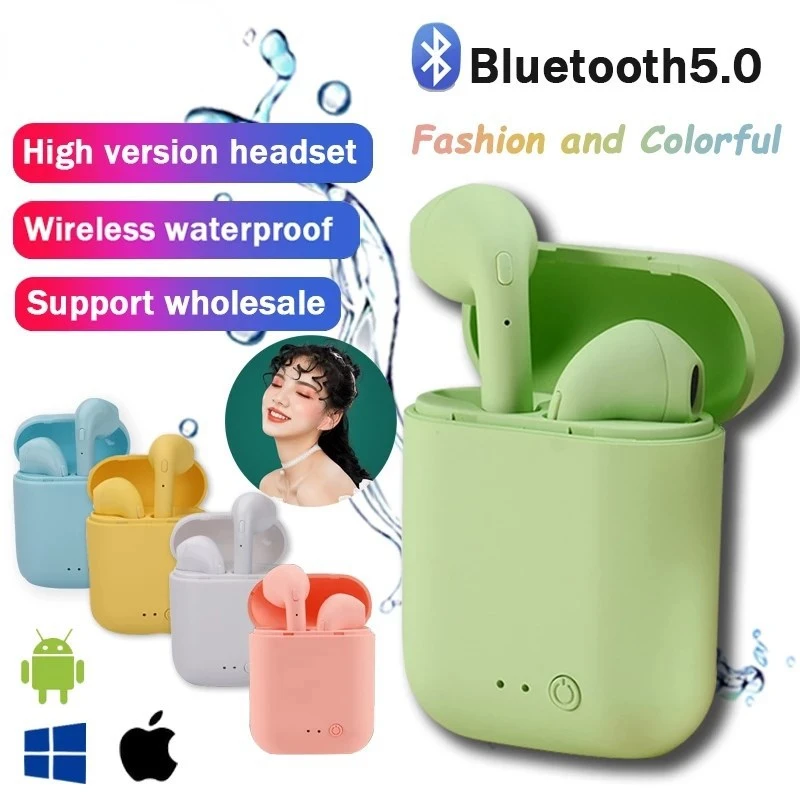 

Mini2 TWS Wireless Headphone Bluetooth Earphones Mini Macaron Earbuds Sport Handsfree Headsets With Mic Charging Box For iPhone