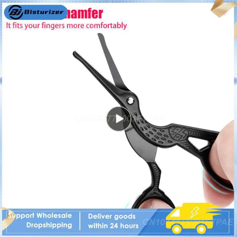 

Необычный триммер для волос в носу из нержавеющей стали, безопасные ножницы для стрижки волос в носу, инструменты для личной гигиены