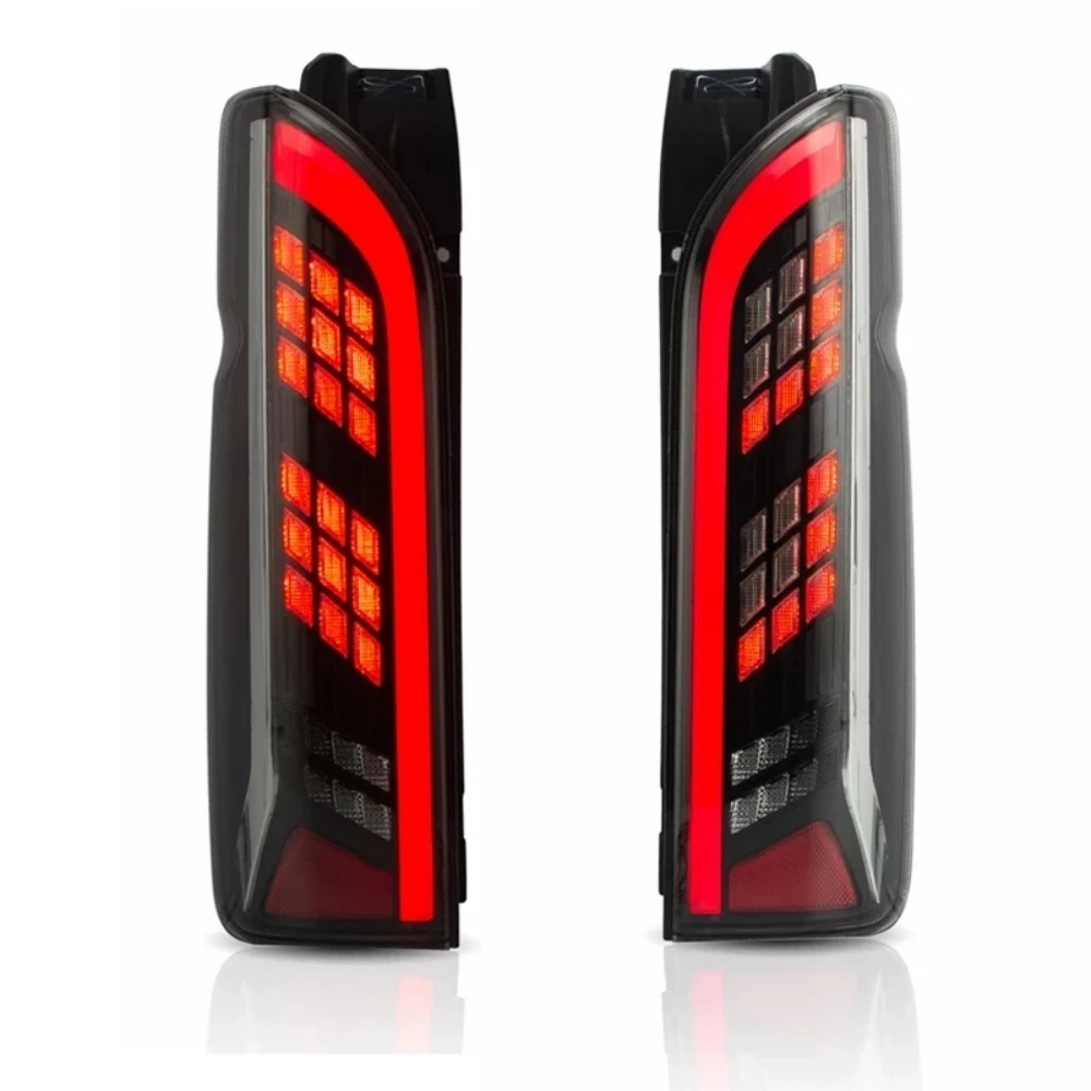

LED Taillight Accessories For Toyota Hiace 200 series 2005 -2020 Parking Tail Lights Rear Brake light LED Taillights Assembly