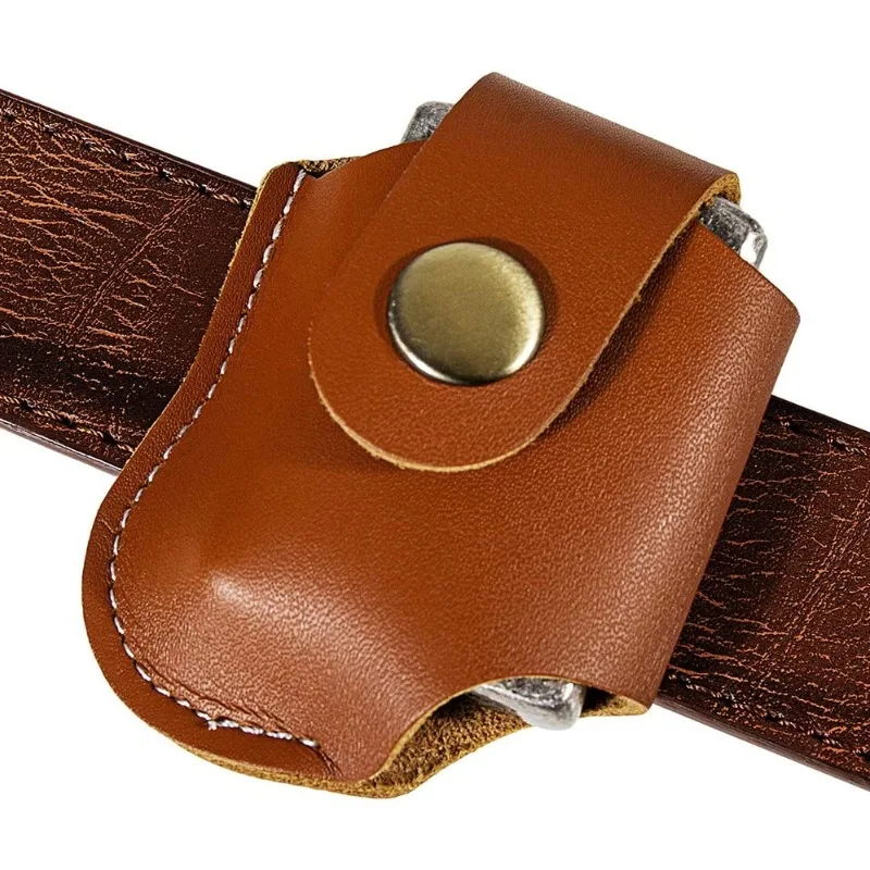 

Fashion Portable Cigarette Lighter Pouch High Quality Without Pattern Handmade Kerosene Oil Lighters Waist Bag For ZP Lighters