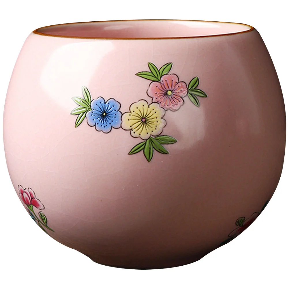 

Tea Cup Ceramic Chinese Cups Kung Fu Teacups Office Drinking Mini Traditional Home Flower Pattern Tasting