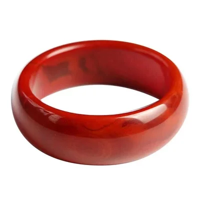 

zheru jewelry natural agate chalcedony red 54mm-64mm bracelet elegant princess jewelry for mother to girlfriend