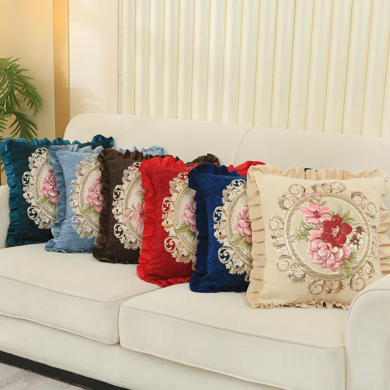 

Sofa Decorative Cushion Pillow Europe Pillowcase 48x48cm Covers Cover Throw Home Case Cushion Cushion Case Style Car Pillow