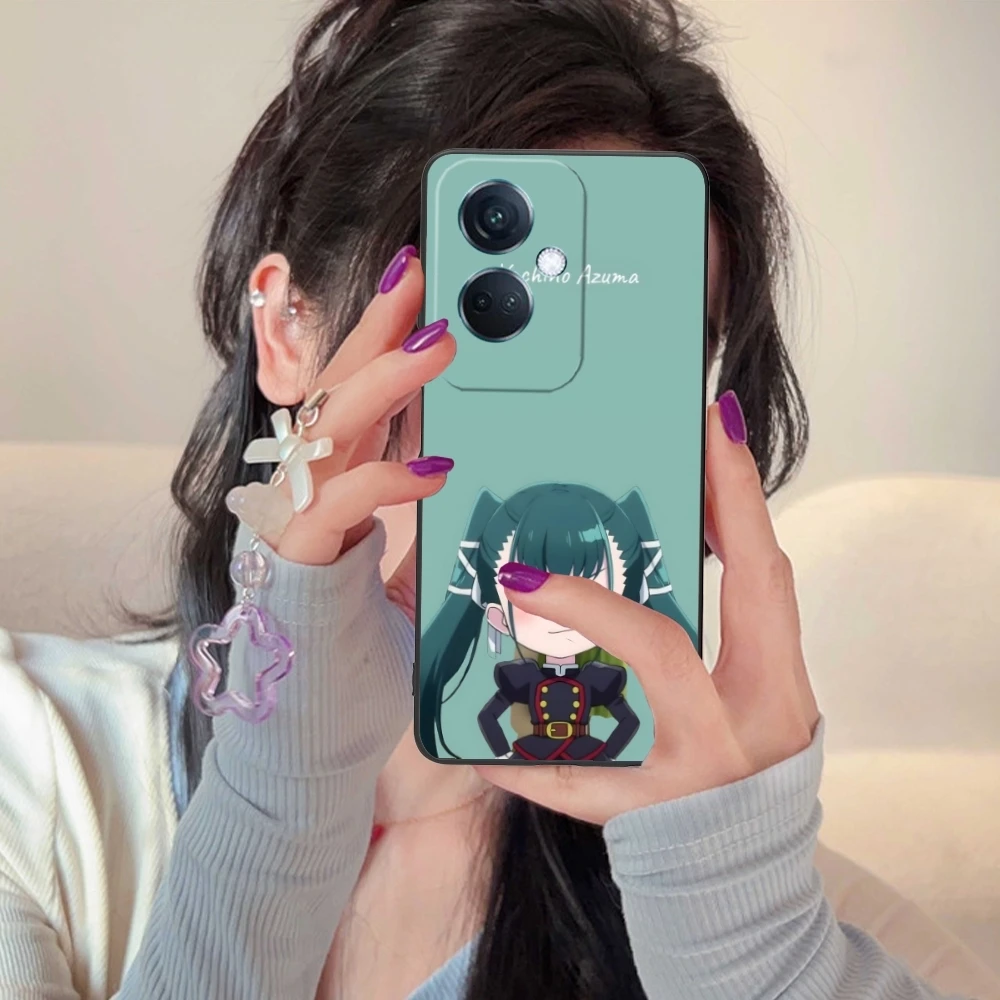 Черный мягкий чехол для телефона с цепочкой солдат яхтихо азума OPPO Find X5 X3 X2 A93 Reno 8 7